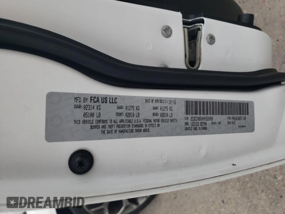 2017 Chrysler 300 S with VIN 2C3CCABGXHH552458, listed as a Copart auction lot 79754374 with 113,763 mi miles and Clean Title. Bid and sale history available at DreamBid. Image 12.