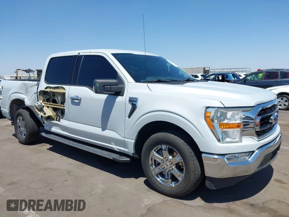 2021 Ford F-150 XL with VIN 1FTEW1CP4MKD82871, listed as a IAAI auction lot 42301025 with 54,757 mi miles and . Bid and sale history available at DreamBid. Image 6.