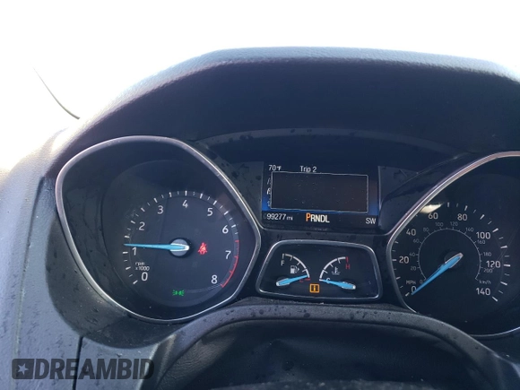 2017 Ford Focus SE with VIN 1FADP3F28HL309268, listed as a Copart auction lot 57995985 with 99,277 mi miles and Salvage title. Bid and sale history available at DreamBid. Image 9.