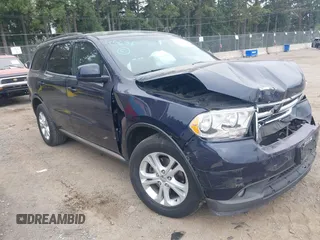 2013 Dodge Durango SXT with VIN 1C4RDJAG5DC697022, listed as a IAAI auction lot 42474060 with 159,723 mi miles and . Bid and sale history available at DreamBid. Image 1.