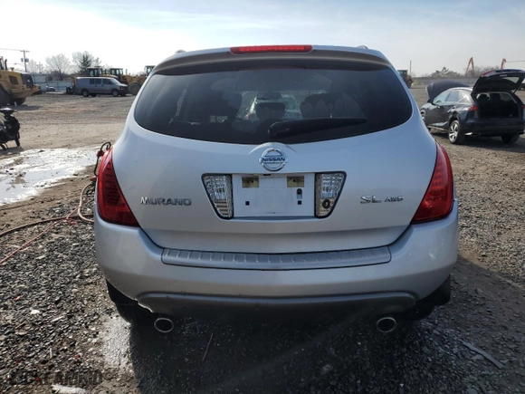 2006 Nissan Murano SL with VIN JN8AZ08WX6W551534, listed as a Copart auction lot 45936245 with 146,611 mi miles and Salvage Title. Bid and sale history available at carsss.com. Image 6.