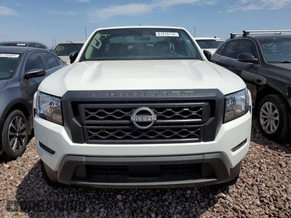 2024 Nissan Frontier S with VIN 1N6ED1CL3RN642229, listed as a Copart auction lot 61270734 with 919 mi miles and Salvage Title. Bid and sale history available at carsss.com. Image 5.