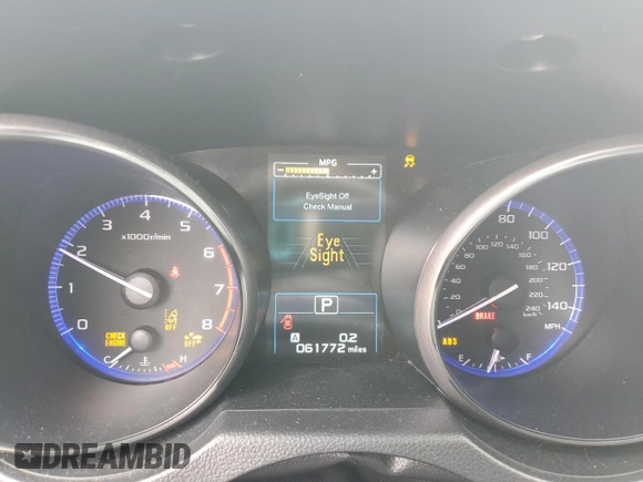 2018 Subaru Legacy Premium with VIN 4S3BNAF61J3043385, listed as a Copart auction lot 61836425 with 61,772 mi miles and Salvage title. Bid and sale history available at DreamBid. Image 9.