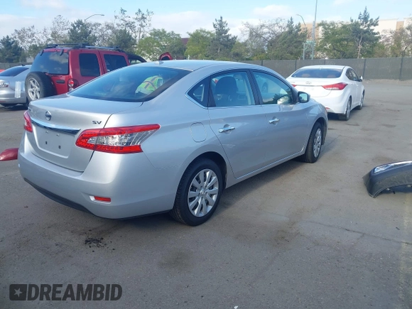 2015 Nissan Sentra SR with VIN 3N1AB7AP8FL665794, listed as a IAAI auction lot 42140522 with 57,621 mi miles and . Bid and sale history available at DreamBid. Image 4.