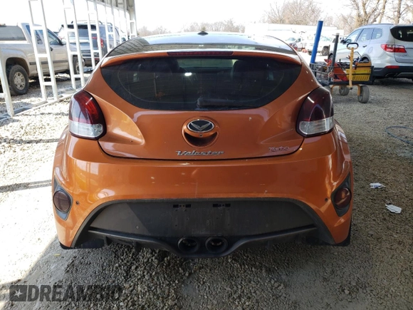 2013 Hyundai Veloster Turbo w/Black Int with VIN KMHTC6AE1DU095888, listed as a Copart auction lot 46693595 with 115,243 mi miles and Salvage Title. Bid and sale history available at carsss.com. Image 6.