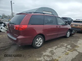 2006 Toyota Sienna CE with VIN 5TDZA23C66S551416, listed as a Copart auction lot 52034795 with 180,177 mi miles and Salvage Title. Bid and sale history available at DreamBid. Image 3.