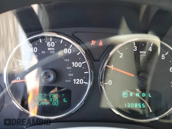 2008 Jeep Liberty Limited with VIN 1J8GN58K78W195728, listed as a Copart auction lot 46174195 with 130,855 mi miles and Salvage Title. Bid and sale history available at DreamBid. Image 9.