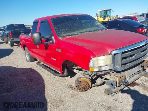 2004 Ford F-250 XL with VIN 1FTNX20P94EA35929, listed as a IAAI auction lot 41312886 with 338,765 mi miles and . Bid and sale history available at DreamBid. Image 1.