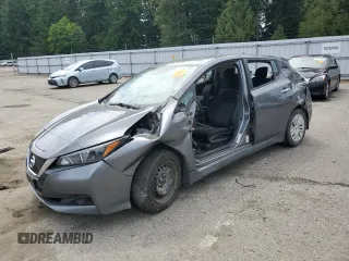 2021 Nissan LEAF S with VIN 1N4AZ1BVXMC556996, listed as a Copart auction lot 61233465 with 50,772 mi miles and Salvage title. Bid and sale history available at DreamBid. Image 1.
