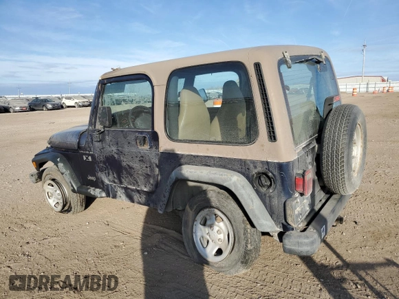 2002 Jeep Wrangler X with VIN 1J4FA39S42P750146, listed as a Copart auction lot 44587995 with 230,334 mi miles and Salvage Title. Bid and sale history available at carsss.com. Image 2.