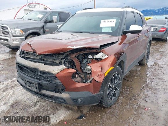 2021 Chevrolet TrailBlazer ACTIV with VIN KL79MSSL3MB018465, listed as a IAAI auction lot 41666864 with 74,035 mi miles and . Bid and sale history available at DreamBid. Image 6.