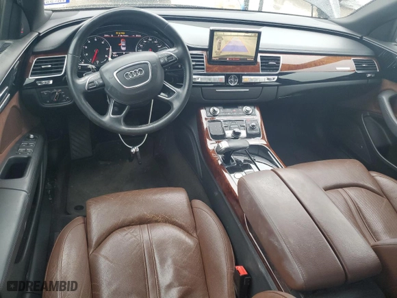 2012 Audi A8 L with VIN WAURVAFDXCN012203, listed as a Copart auction lot 51544435 with 117,230 mi miles and Clean Title. Bid and sale history available at carsss.com. Image 8.