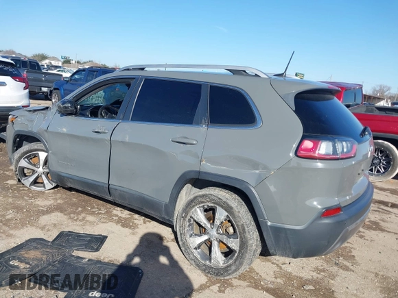 2020 Jeep Cherokee Limited with VIN 1C4PJLDB3LD606091, listed as a IAAI auction lot 41473098 with 49,819 mi miles. Bid and sale history available at carsss.com. Image 3.