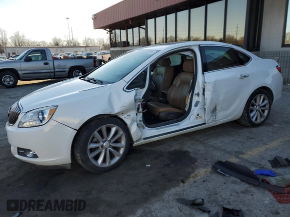 2014 Buick Verano Leather Group with VIN 1G4PS5SK9E4166016, listed as a Copart auction lot 42377355 with 0 mi miles and Salvage Title. Bid and sale history available at carsss.com. Image 1.