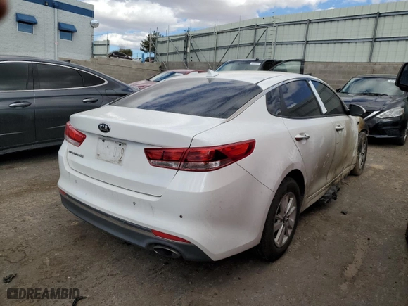 2018 Kia Optima LX with VIN 5XXGT4L34JG223838, listed as a Copart auction lot 48594695 with 0 mi miles and Salvage Title. Bid and sale history available at carsss.com. Image 3.