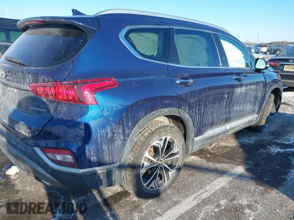 2020 Hyundai Santa Fe SEL with VIN 5NMS3CAA5LH273416, listed as a IAAI auction lot 41423152 with 94,920 mi miles. Bid and sale history available at carsss.com. Image 4.