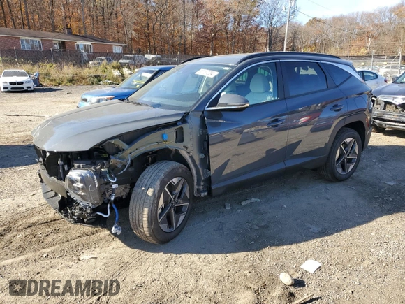 2025 Hyundai Tucson SEL Convenience with VIN 5NMJCCDE5SH448577, listed as a Copart auction lot 80137284 with 412 mi miles and Salvage Title. Bid and sale history available at carsss.com. Image 1.
