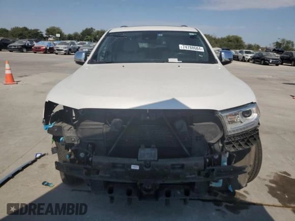 2019 Dodge Durango Citadel with VIN 1C4RDHEGXKC768277, listed as a Copart auction lot 74788684 with 72,436 mi miles and Salvage Title. Bid and sale history available at DreamBid. Image 5.