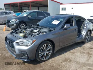 2020 Infiniti Q50 Luxe with VIN JN1EV7AR1LM255530, listed as a IAAI auction lot 42402566 with 58,807 mi miles and . Bid and sale history available at DreamBid. Image 17.
