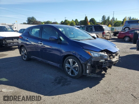 2021 Nissan LEAF SL Plus with VIN 1N4BZ1DV0MC556412, listed as a Copart auction lot 73326904 with 29,703 mi miles and Salvage title. Bid and sale history available at DreamBid. Image 4.