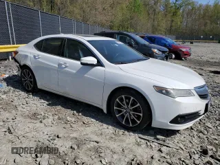 2015 Acura TLX V6 Advance with VIN 19UUB2F77FA014090, listed as a Copart auction lot 53686835 with 194,533 mi miles and Salvage Title. Bid and sale history available at carsss.com. Image 4.