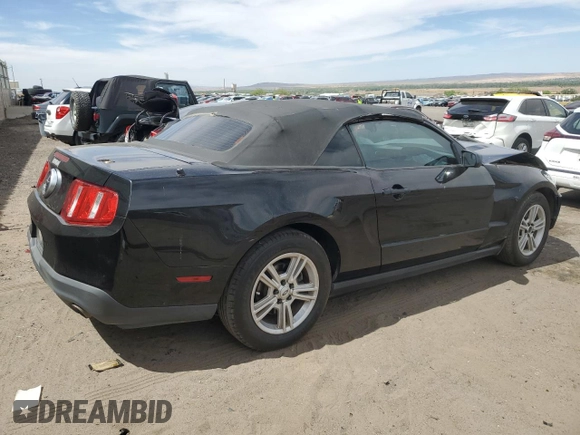 2012 Ford Mustang V6 with VIN 1ZVBP8EM4C5276085, listed as a Copart auction lot 58142955 with 159,068 mi miles and Salvage title. Bid and sale history available at DreamBid. Image 3.