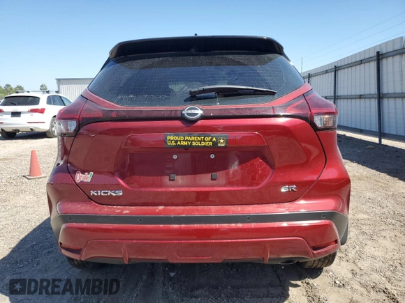 2023 Nissan Kicks SR with VIN 3N1CP5DV2PL494843, listed as a Copart auction lot 51781015 with 18,346 mi miles and Salvage Title. Bid and sale history available at carsss.com. Image 6.