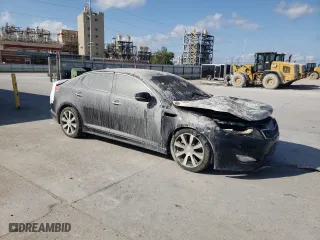 2012 Kia Optima SX with VIN 5XXGR4A6XCG013386, listed as a Copart auction lot 53230285 with 0 mi miles and Salvage Title. Bid and sale history available at carsss.com. Image 4.