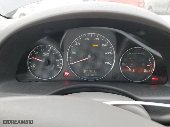 2007 Chevrolet Malibu LS w/2FL with VIN 1G1ZS58N67F247182, listed as a Copart auction lot 44144635 with 169,702 mi miles and Salvage Title. Bid and sale history available at carsss.com. Image 9.