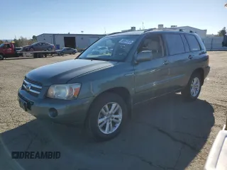 2007 Toyota Highlander Hybrid with VIN JTEGW21A570016751, listed as a Copart auction lot 88557075 with 238,549 mi miles and Salvage Title. Bid and sale history available at carsss.com. Image 1.