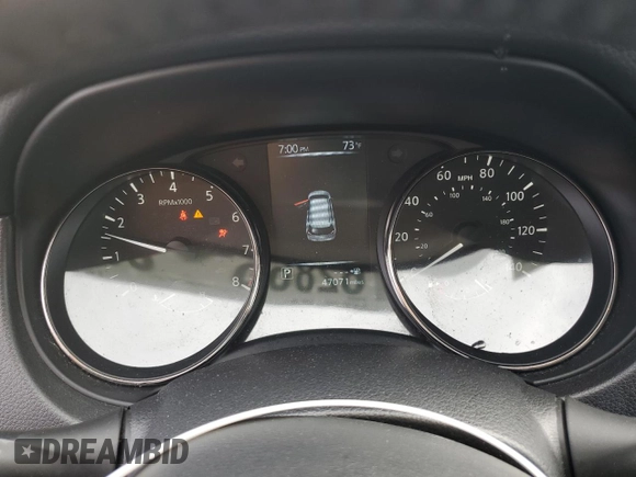 2017 Nissan Rogue S with VIN JN8AT2MVXHW283856, listed as a Copart auction lot 62866125 with 47,071 mi miles and Salvage title. Bid and sale history available at DreamBid. Image 9.