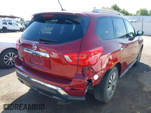 2018 Nissan Pathfinder SV z VIN 5N1DR2MN5JC678022, wystawiony jako IAAI lot #42206918 z przebiegiem 106 488 mil mil oraz . Historia ofert i sprzedaży dostępna na DreamBid. Obrazek 4.