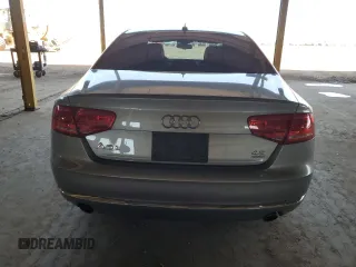 2012 Audi A8 with VIN WAURVAFD0CN028037, listed as a Copart auction lot 61004815 with 97,424 mi miles and Salvage title. Bid and sale history available at DreamBid. Image 6.