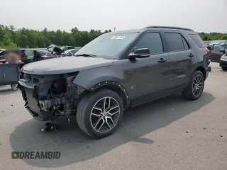 2018 Ford Explorer Sport z VIN 1FM5K8GT7JGB73212, wystawiony jako Copart lot #58817145 z przebiegiem 82 189 mil mil oraz Szkoda całkowita • Salvage title. Historia ofert i sprzedaży dostępna na DreamBid. Obrazek 1.
