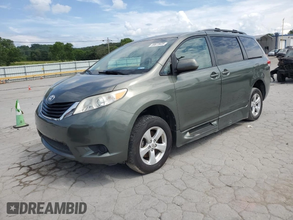 2012 Toyota Sienna LE AAS with VIN 5TDKK3DC3CS221490, listed as a Copart auction lot 59673925 with Not provided miles and Clean title. Bid and sale history available at DreamBid. Image 1.