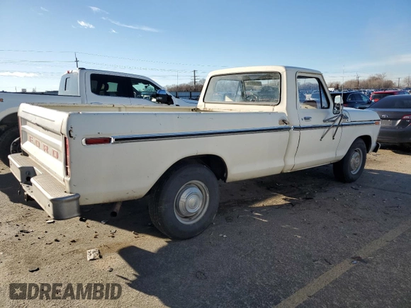 1977 Ford F-250 z VIN F25HRY08144, wystawiony jako Copart lot #84189824 z przebiegiem 30 222 mil mil oraz Szkoda całkowita • Salvage title. Historia ofert i sprzedaży dostępna na DreamBid. Obrazek 3.