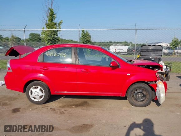 2007 Chevrolet Aveo LS with VIN KL1TD56617B045173, listed as a IAAI auction lot 42420476 with 88,524 mi miles and . Bid and sale history available at DreamBid. Image 14.