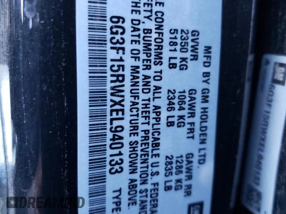 2014 Chevrolet SS z VIN 6G3F15RWXEL940133, wystawiony jako Copart lot #74658504 z przebiegiem 113 873 mil mil oraz Szkoda całkowita • Salvage title. Historia ofert i sprzedaży dostępna na DreamBid. Obrazek 12.