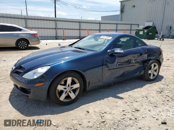 2006 Mercedes-Benz SLK 280 z VIN WDBWK54F46F098230, wystawiony jako Copart lot #58578565 z przebiegiem 67 298 mil mil oraz Szkoda całkowita • Salvage title. Historia ofert i sprzedaży dostępna na DreamBid. Obrazek 1.