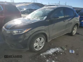 2019 Honda HR-V EX-L with VIN 3CZRU6H72KM721883, listed as a Copart auction lot 43215435 with 46,670 mi miles and Salvage Title. Bid and sale history available at carsss.com. Image 1.