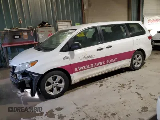 2015 Toyota Sienna L with VIN 5TDZK3DC0FS597860, listed as a Copart auction lot 43440125 with 138,375 mi miles and Salvage Title. Bid and sale history available at carsss.com. Image 1.