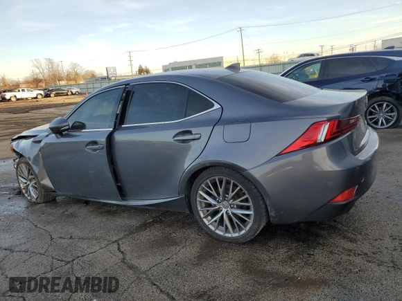 2014 Lexus IS 250 with VIN JTHCF1D20E5001364, listed as a Copart auction lot 41740785 with 116,184 mi miles and Clean title. Bid and sale history available at DreamBid. Image 2.