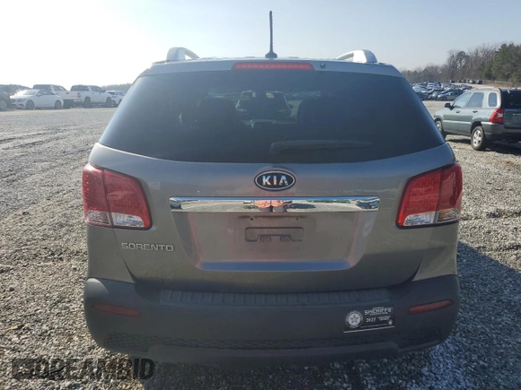 2012 Kia Sorento LX with VIN 5XYKT4A20CG276328, listed as a Copart auction lot 44186065 with 128,218 mi miles and Salvage Title. Bid and sale history available at carsss.com. Image 6.