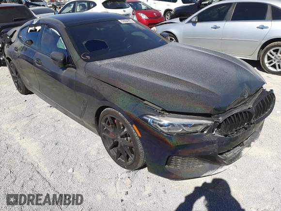 2020 BMW 8 Series M850i with VIN WBAGV8C04LBP48797, listed as a Copart auction lot 62884902 with 23,894 mi miles. Bid and sale history available at carsss.com. Image 1.