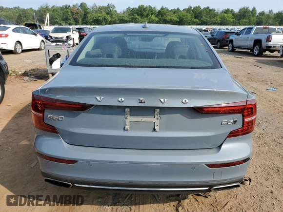 2022 Volvo S60 Plus Dark Theme with VIN 7JRL12TL0NG161427, listed as a Copart auction lot 67249684 with 0 mi miles and Salvage Title. Bid and sale history available at carsss.com. Image 6.