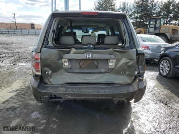 2008 Honda Pilot EX-L with VIN 5FNYF18558B006445, listed as a Copart auction lot 44545935 with 205,964 mi miles and Salvage Title. Bid and sale history available at carsss.com. Image 6.