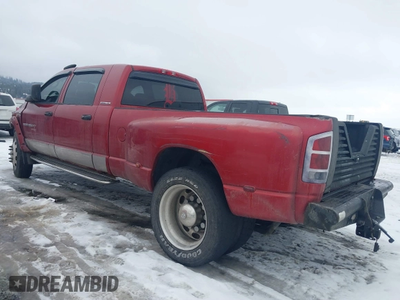 2006 Dodge 3500 Laramie z VIN 3D7LX39C96G189376, wystawiony jako IAAI lot #41583369 z przebiegiem 172 325 mil mil oraz . Historia ofert i sprzedaży dostępna na DreamBid. Obrazek 3.