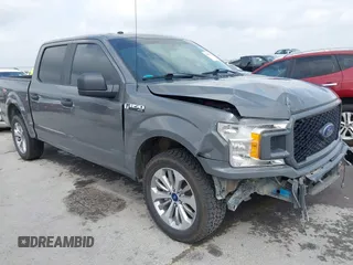 2018 Ford F-150 XL with VIN 1FTEW1EP4JFE22867, listed as a IAAI auction lot 42105313 with 185,175 mi miles and . Bid and sale history available at DreamBid. Image 1.