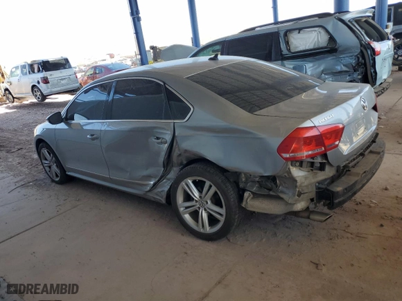 2012 Volkswagen Passat TDI SEL Premium with VIN 1VWCN7A31CC087469, listed as a Copart auction lot 47327285 with 125,993 mi miles and Salvage Title. Bid and sale history available at carsss.com. Image 2.