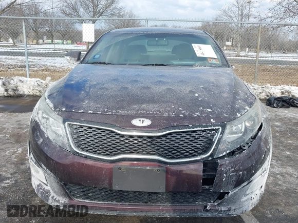 2014 Kia Optima LX with VIN 5XXGM4A71EG289837, listed as a IAAI auction lot 41418069 with 97,662 mi miles. Bid and sale history available at carsss.com. Image 12.
